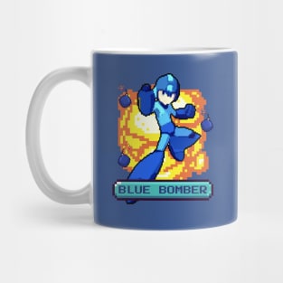 Blue Bomber Pixel Mug